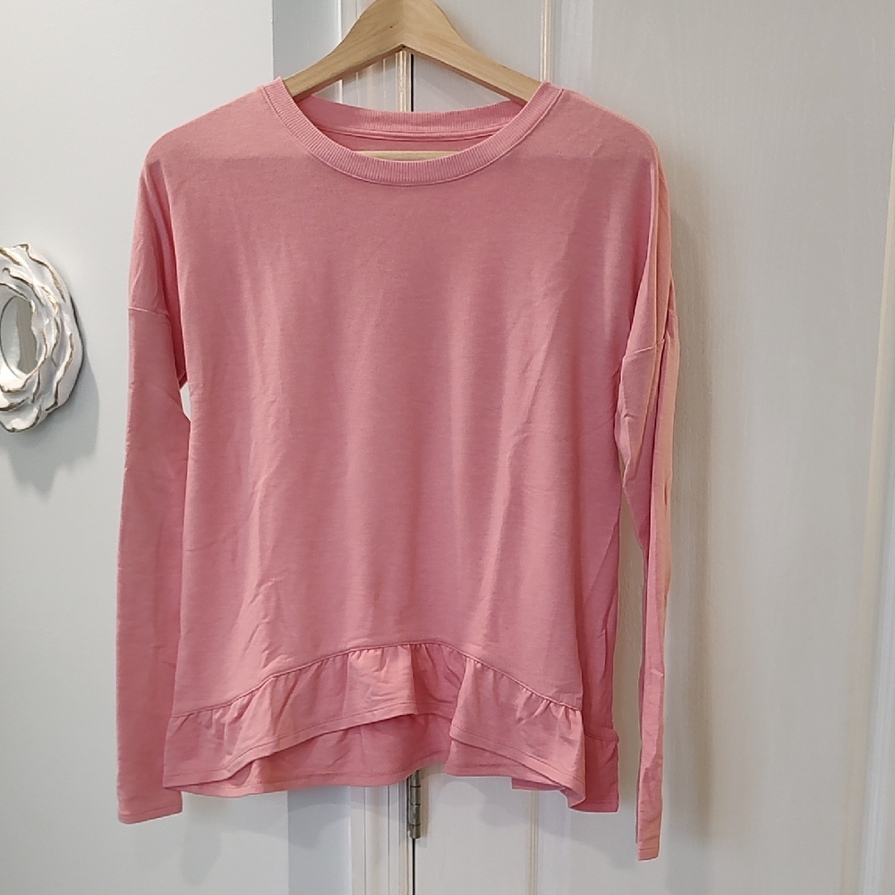 Gillian & OMally Pink Long Sleeve Women's Top